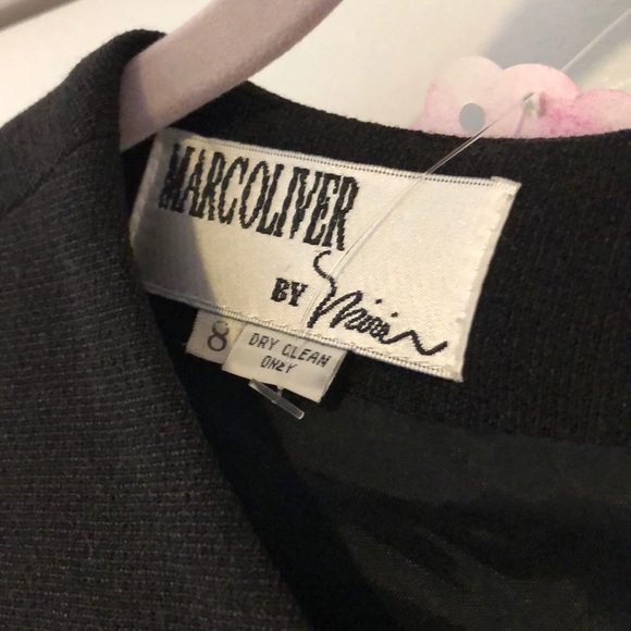 MARC OLIVER Black Toggle Button Sleeveless Dress 8 - Picture 5 of 7